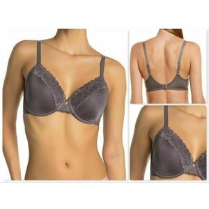 🆕 NATORI Refined Full Underwire T-Shirt Bra Gray #7313219 36B